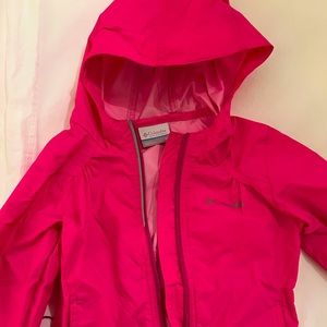 Hot Pink Columbia Toddler Windbreaker 3T